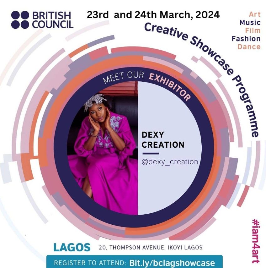 Dexy Creation at the British Fashion Council Exhibition.